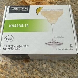 New Sealed Bartesian Margarita Cocktail Mix 8 Capsules Pods Exp July 2026